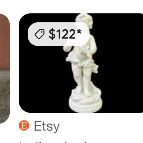 Vintage Andrea by Sadik Porcelain Bisque Putti Figurine - Picture 14 of 15